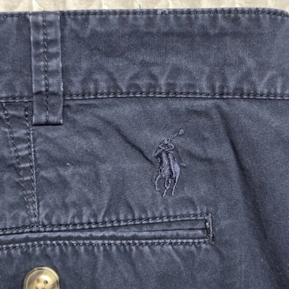 Polo Ralph Lauren Shorts Men‎ 38x9 Navy Blue Pony Twill Relaxed Fit Golf Chino